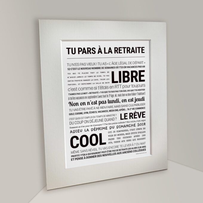 Affiche tu pars à la retraite