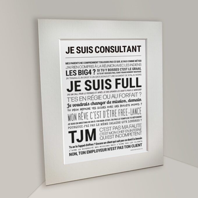 Affiche je suis consultant