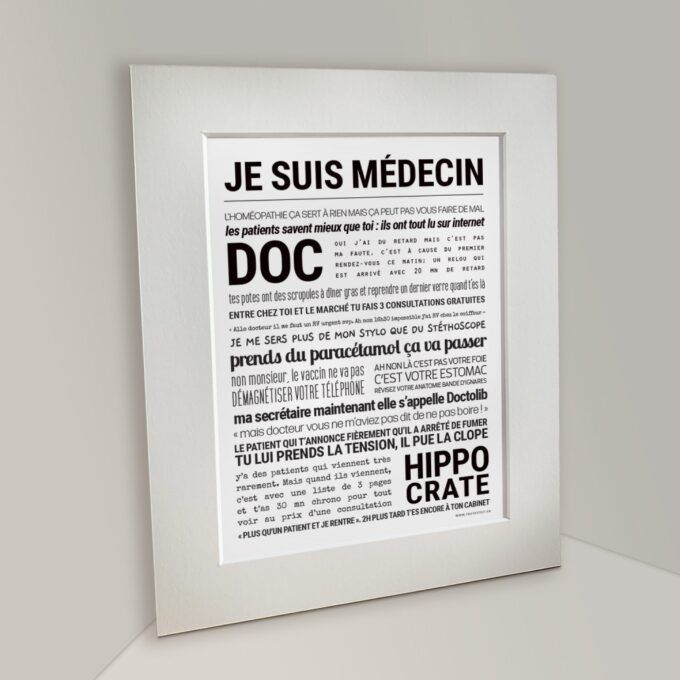 Affiche je suis médecin