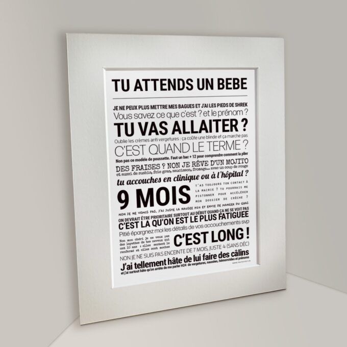 Affiche tu attends un bébé