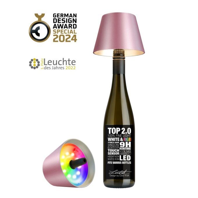 Lampe top champagne