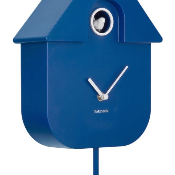 Horloge coucou bleu cobalt – Image 2