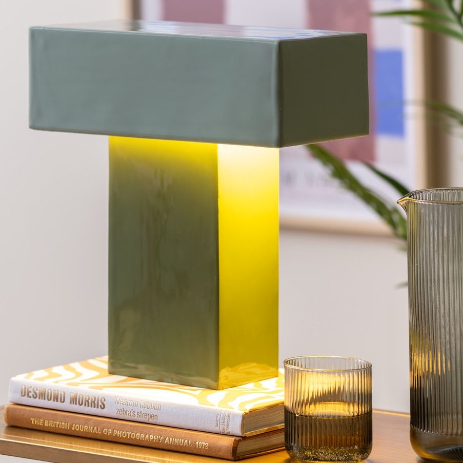 Lampe rect grato vert/jade – Image 3