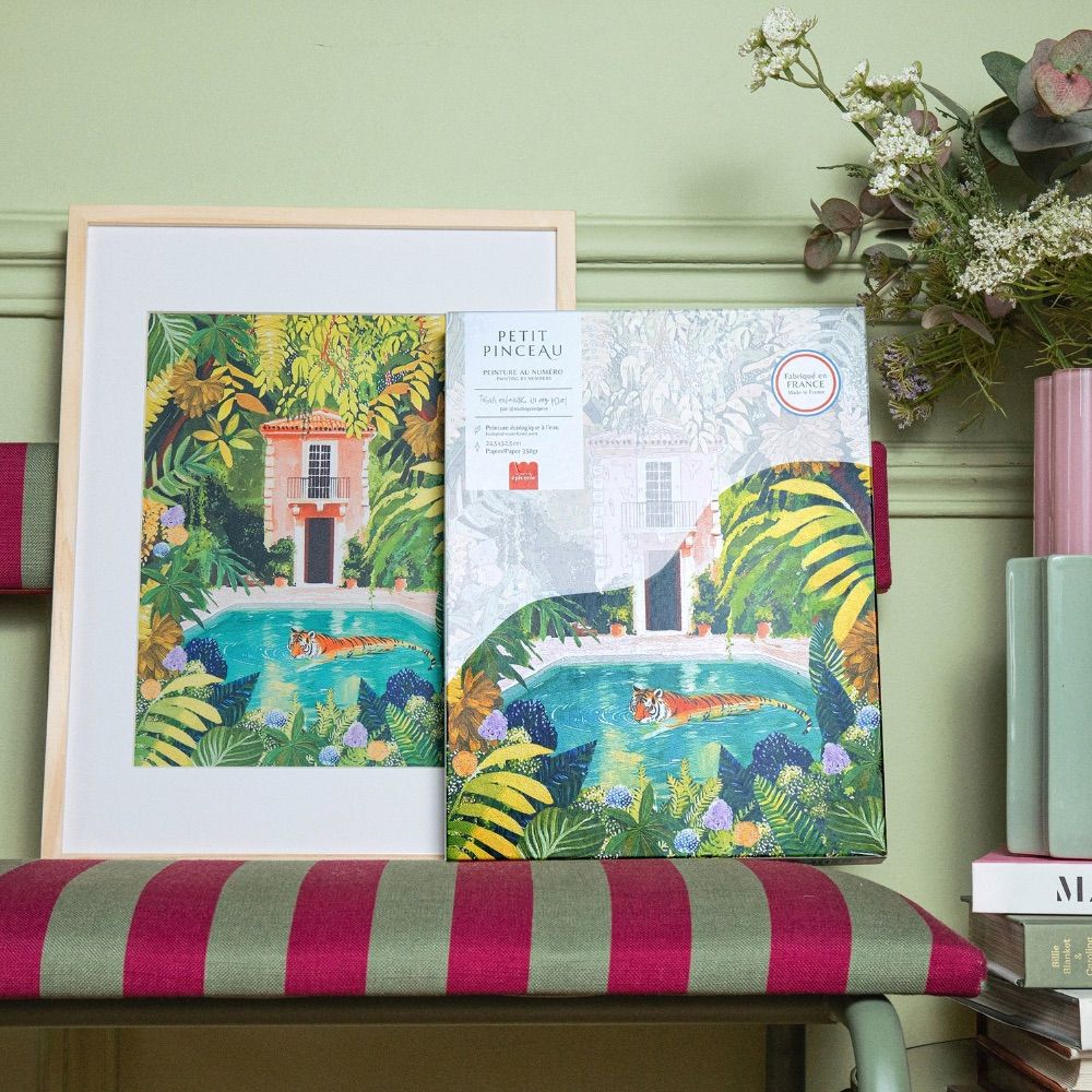 Coffret peinture tiger relaxing in my pool – Image 3