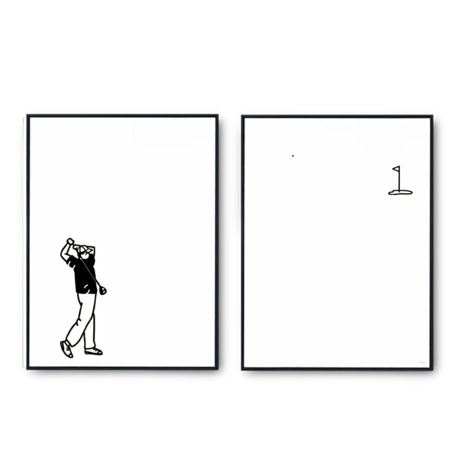 Affiche golf (duo de deux affiches) – Image 2