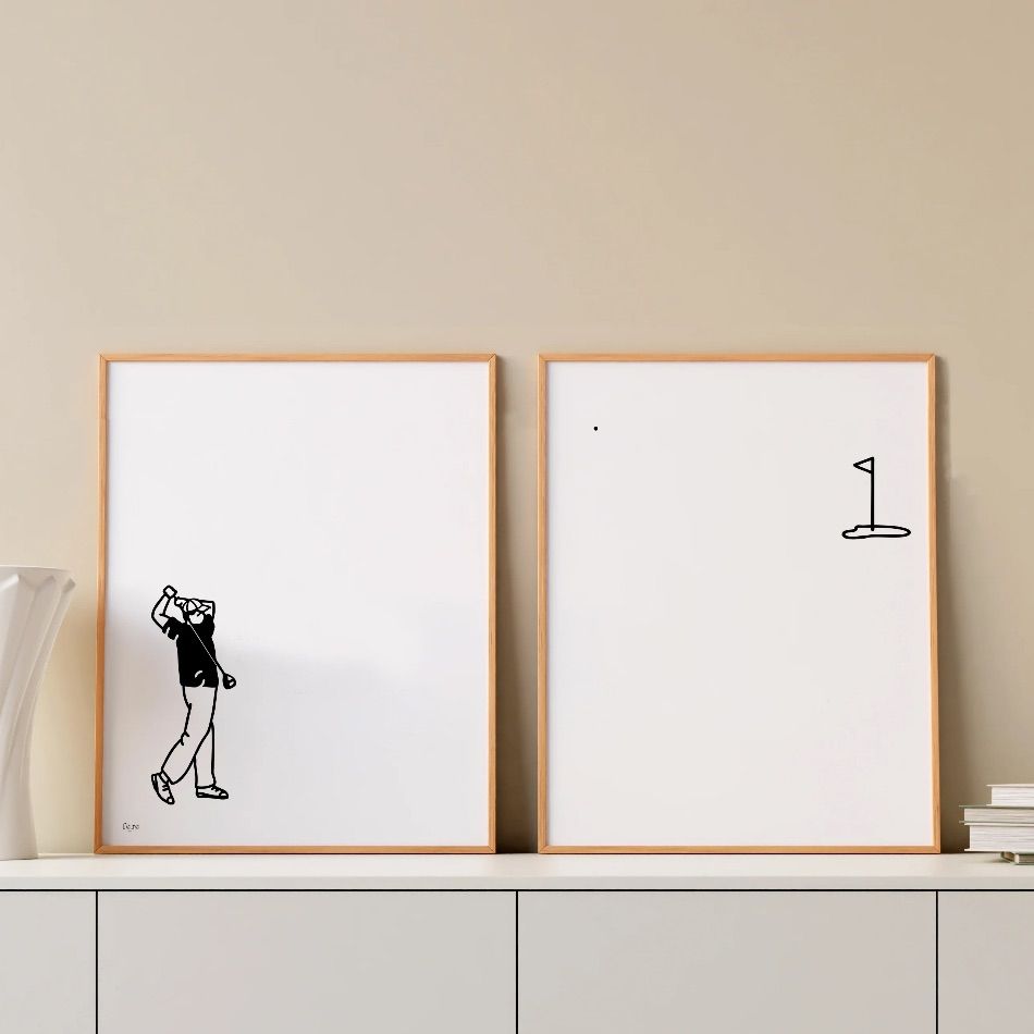 Affiche golf (duo de deux affiches) – Image 3
