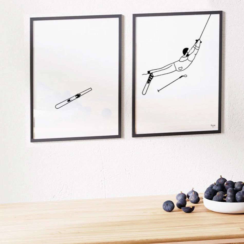 Affiche ski (duo de deux affiches) – Image 3