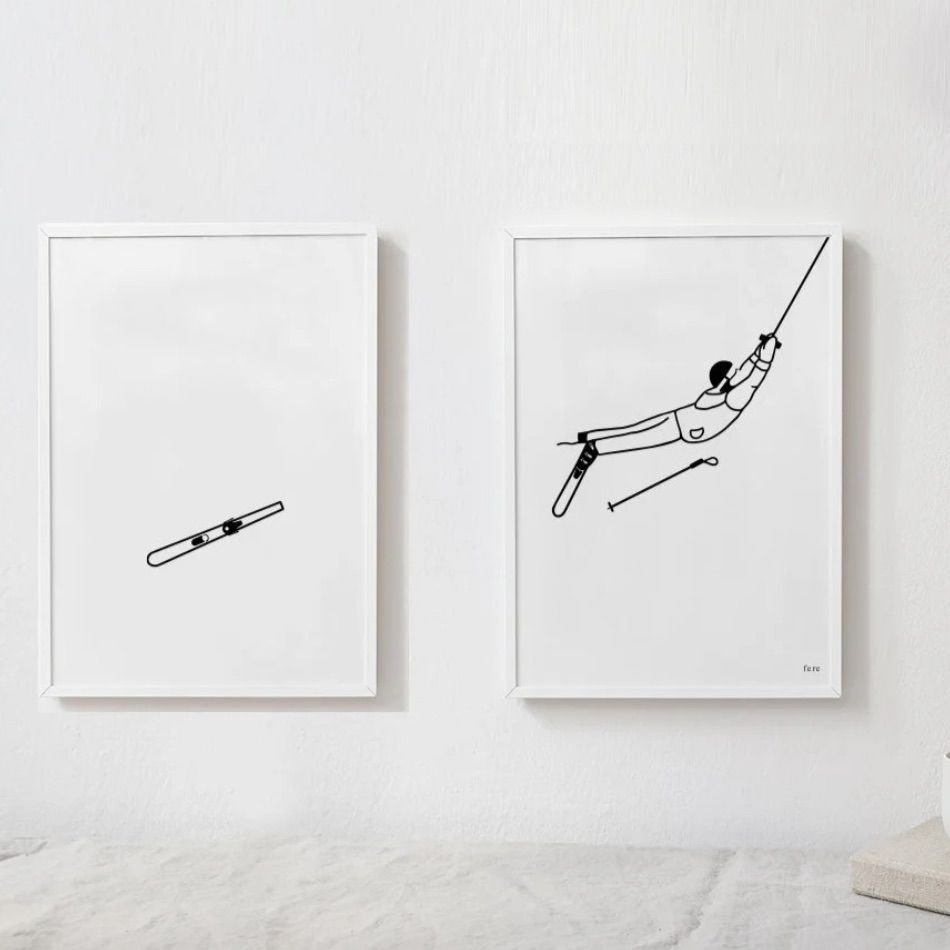 Affiche ski (duo de deux affiches) – Image 2