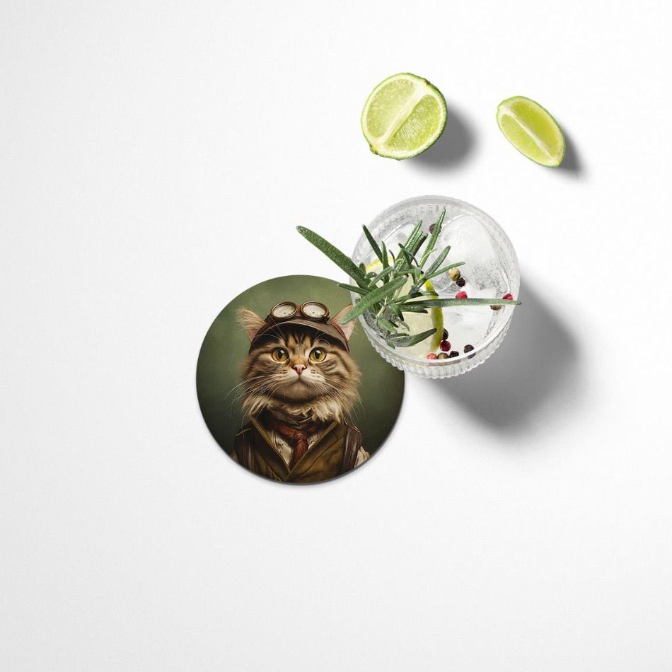 Dessous verre funny cats 2 – Image 3