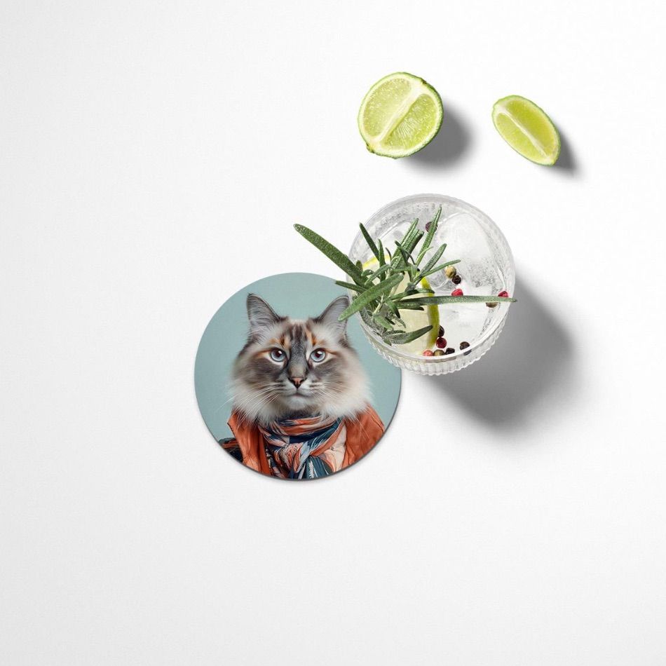 Dessous verre funny cats 2 – Image 2