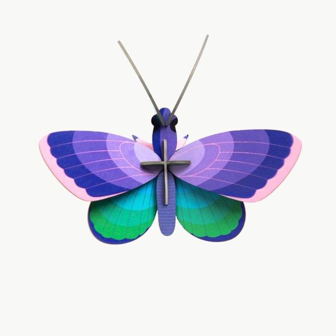 Papillon blue copper totem