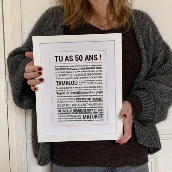 Affiche tu as 50 ans... Femme – Image 2