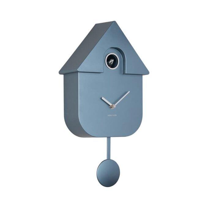 Horloge coucou bleu métal – Image 2